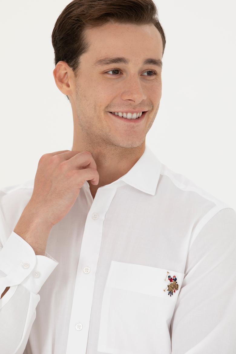 Erkek Beyaz Uzun Kollu Gömlek - 50272412003