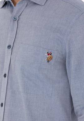 Erkek Lacivert Uzun Kollu Gömlek - 50272412016