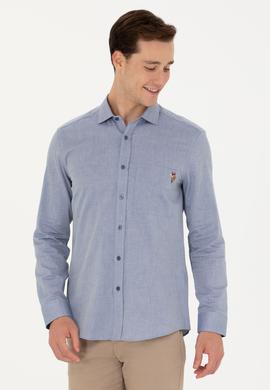 Erkek Lacivert Uzun Kollu Gömlek - 50272412016