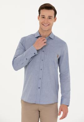 Erkek Lacivert Uzun Kollu Gömlek - 50272412016