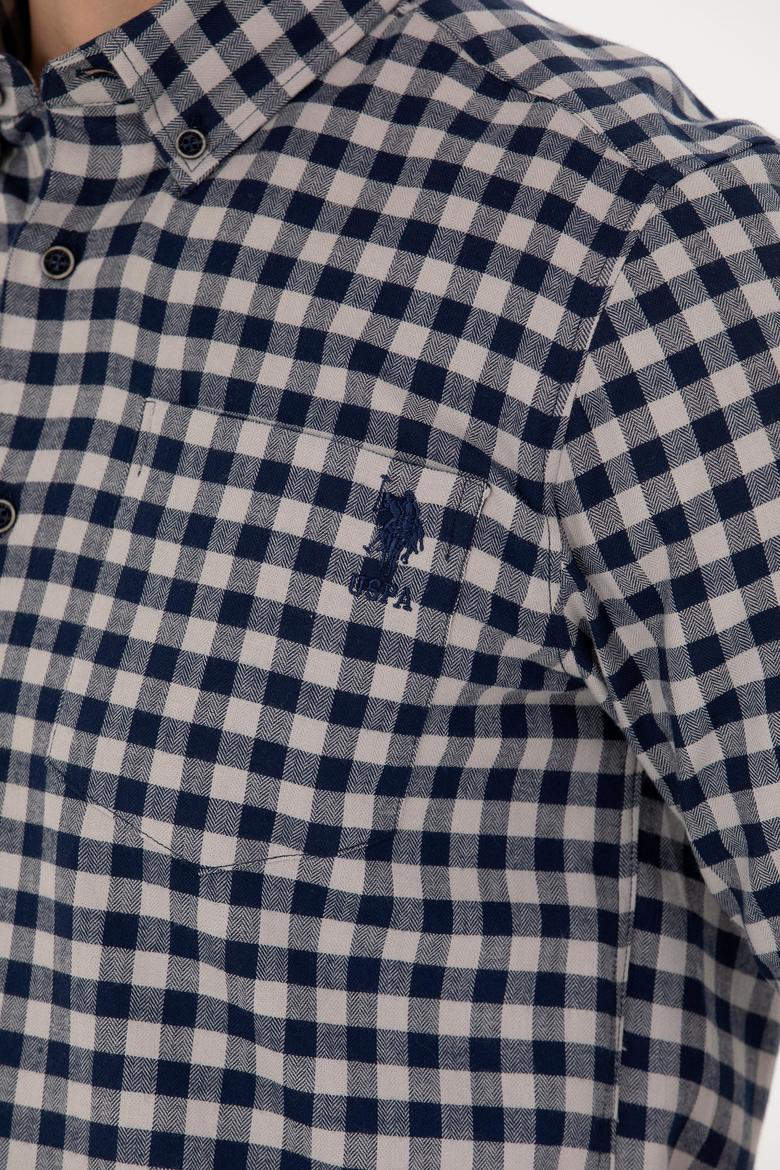 Erkek Kareli Lacivert Gömlek - 50272690031
