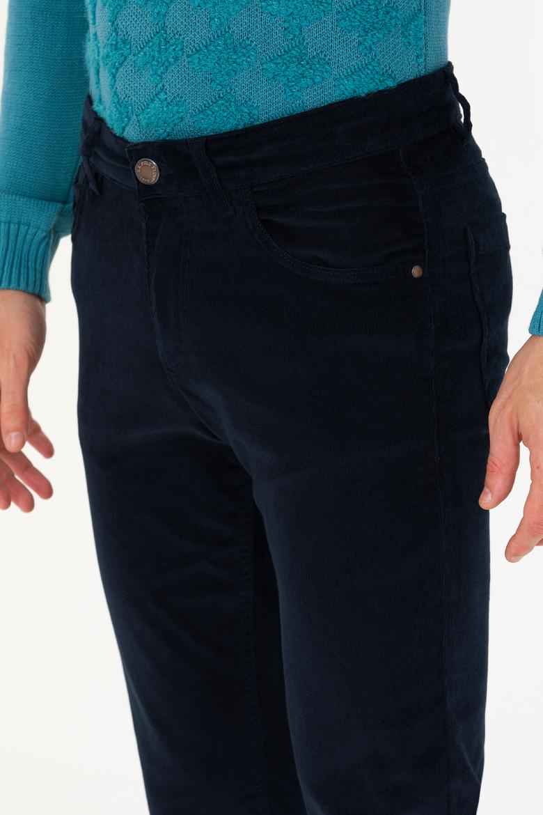 Erkek Lacivert Kanvas Pantolon - 50272266307