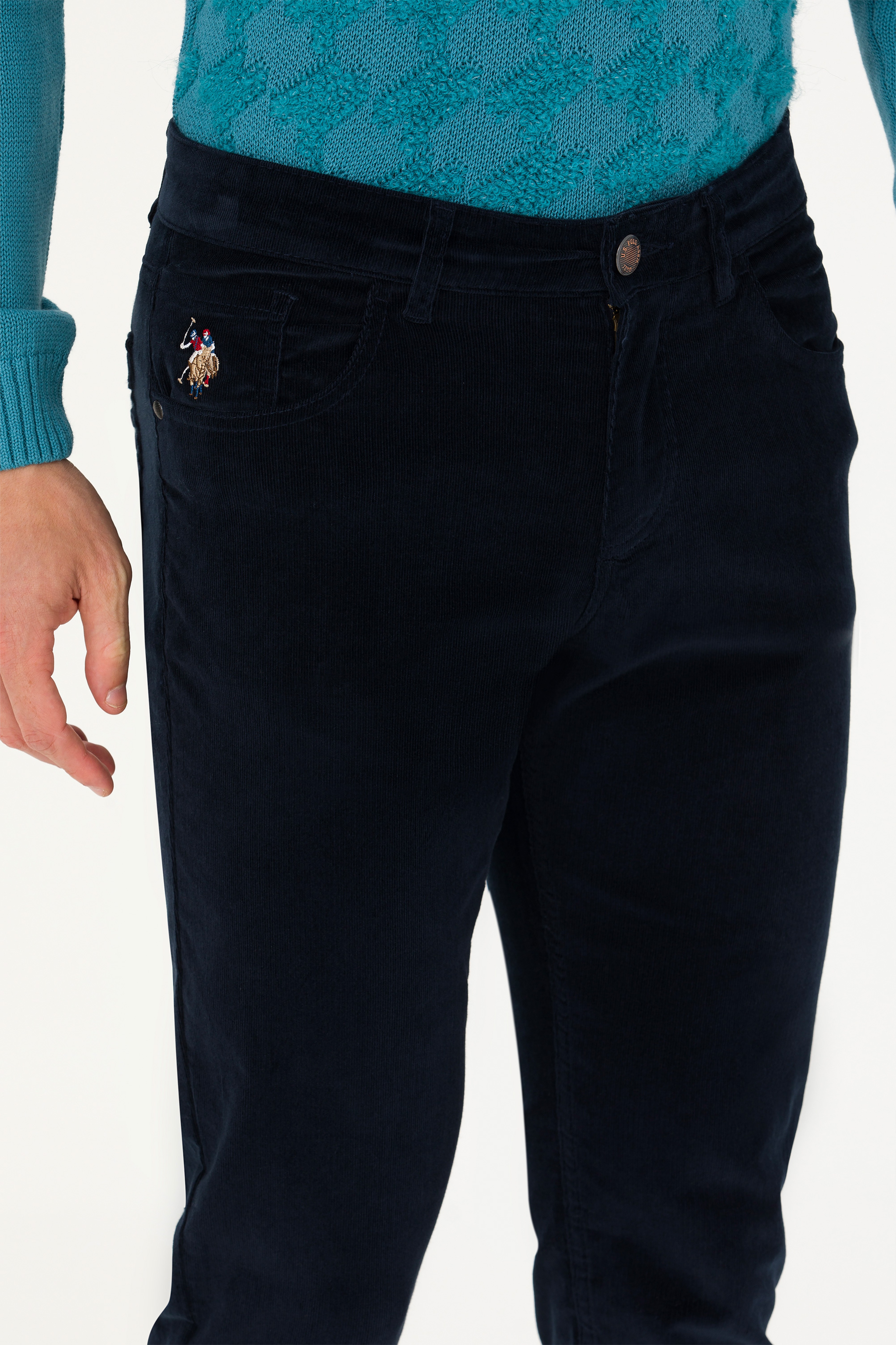 Erkek Lacivert Kanvas Pantolon - Image 6