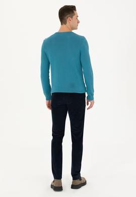 Erkek Lacivert Kanvas Pantolon - 50272266307