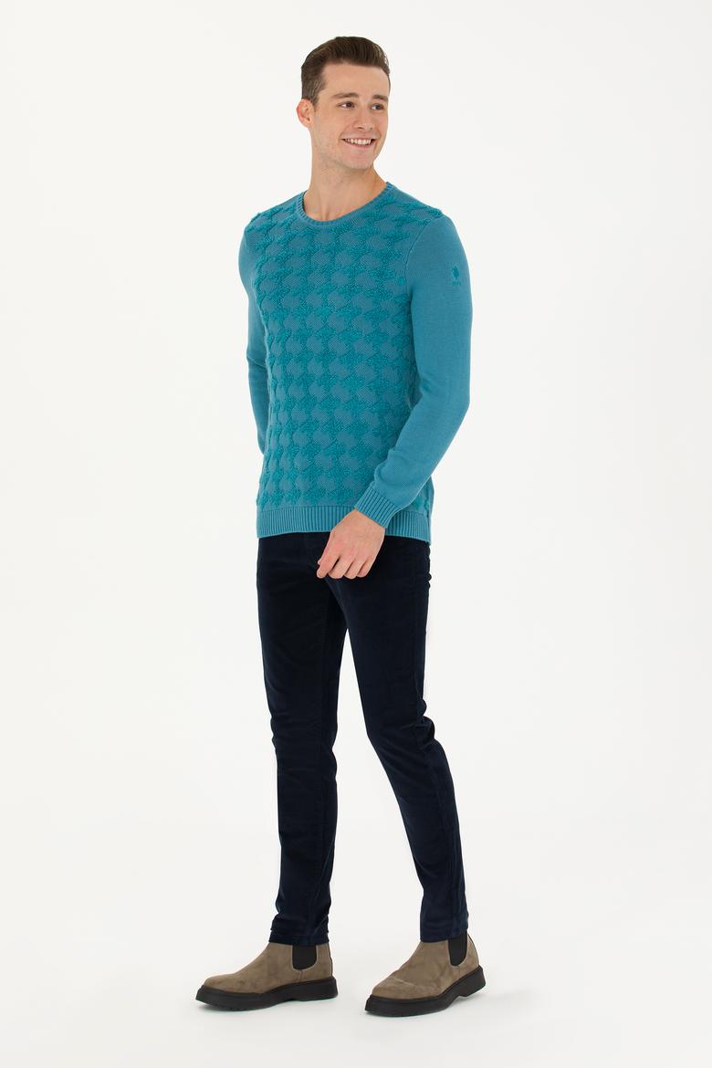 Erkek Lacivert Kanvas Pantolon - 50272266307