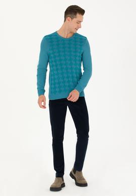 Erkek Petrol Kazak - 50270996005