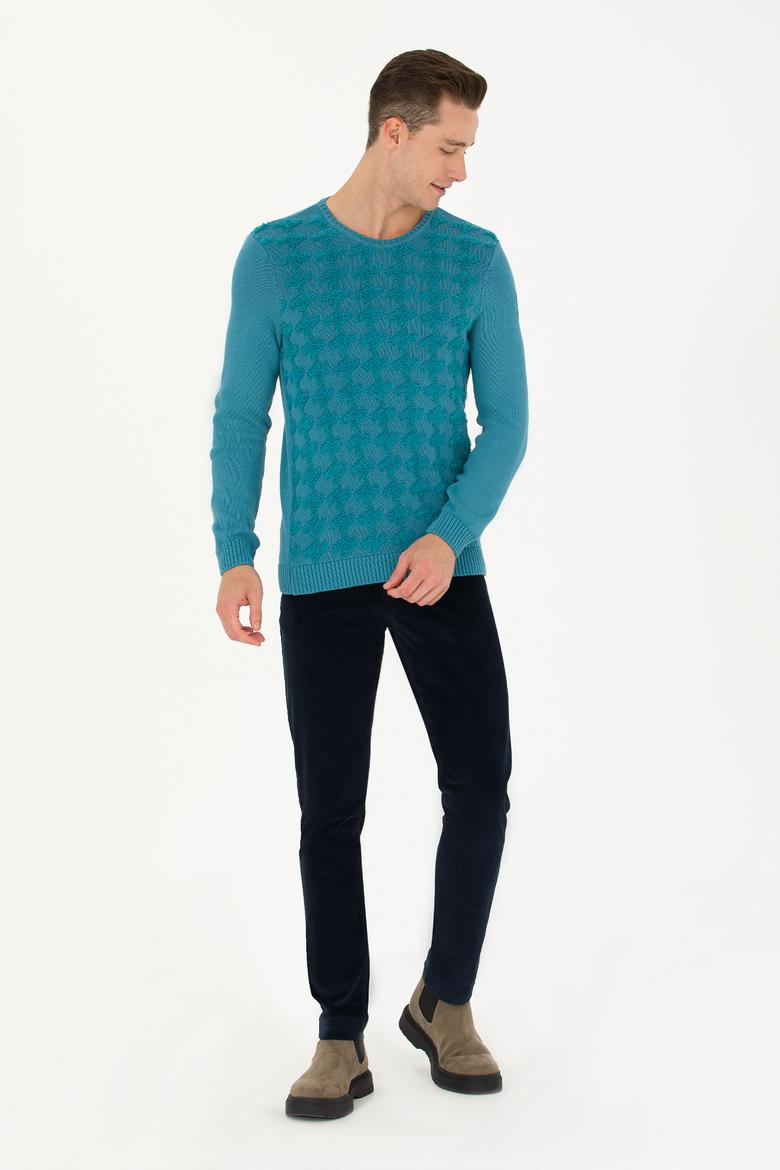 Erkek Petrol Kazak - 50270996005