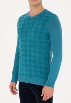 Erkek Petrol Kazak - 50270996005