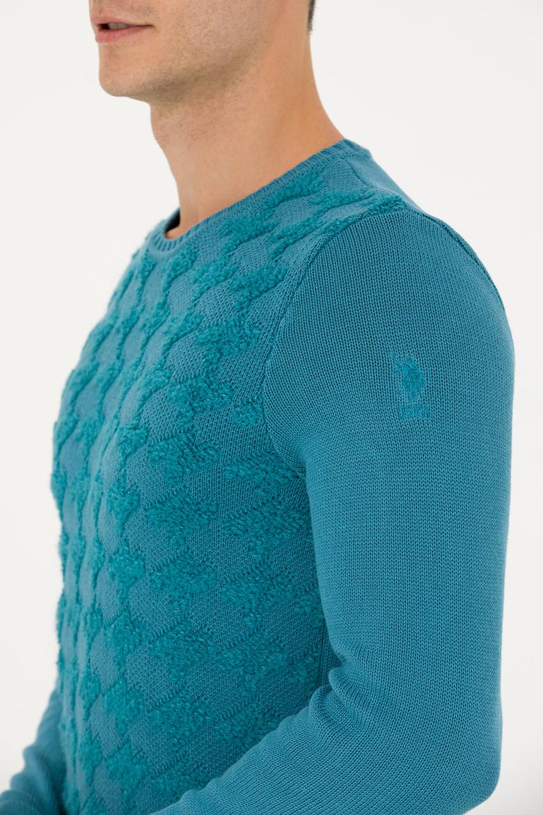 Erkek Petrol Kazak - 50270996005