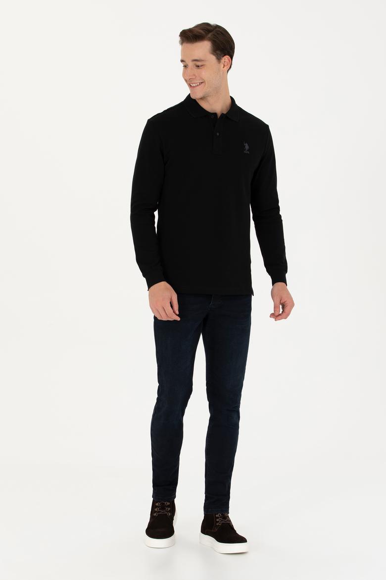 Erkek Siyah Basic Sweatshirt - 50269403039