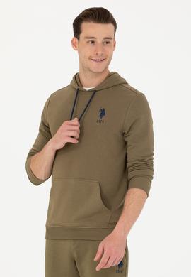 Erkek Haki Basic Sweatshirt - 50269426144