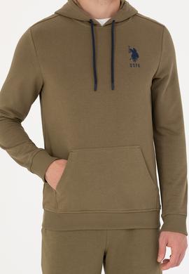 Erkek Haki Basic Sweatshirt - 50269426144