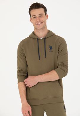 Erkek Haki Basic Sweatshirt - 50269426144