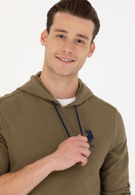 Erkek Haki Basic Sweatshirt - 50269426144