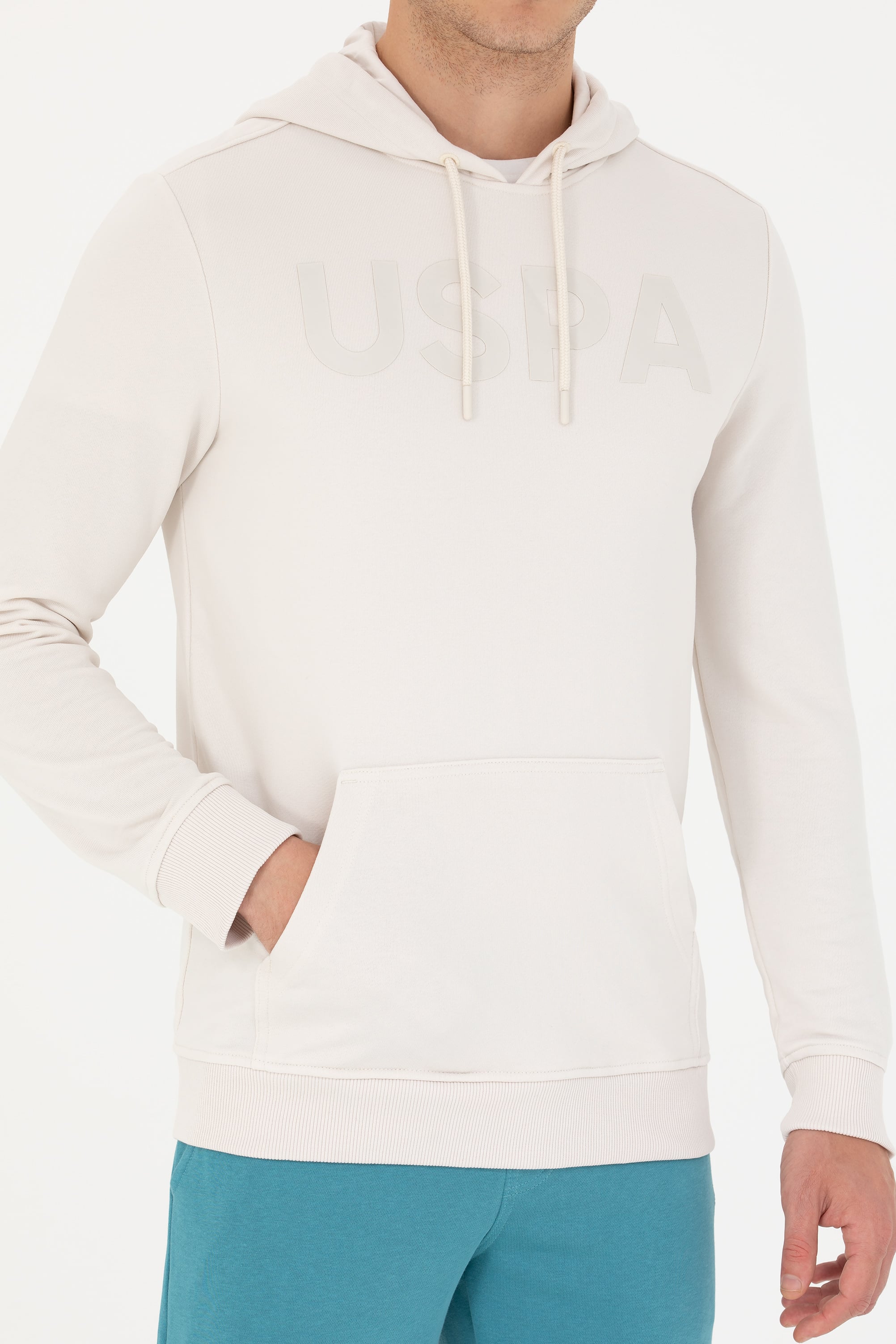 Erkek Taş Basic Sweatshirt - Image 6