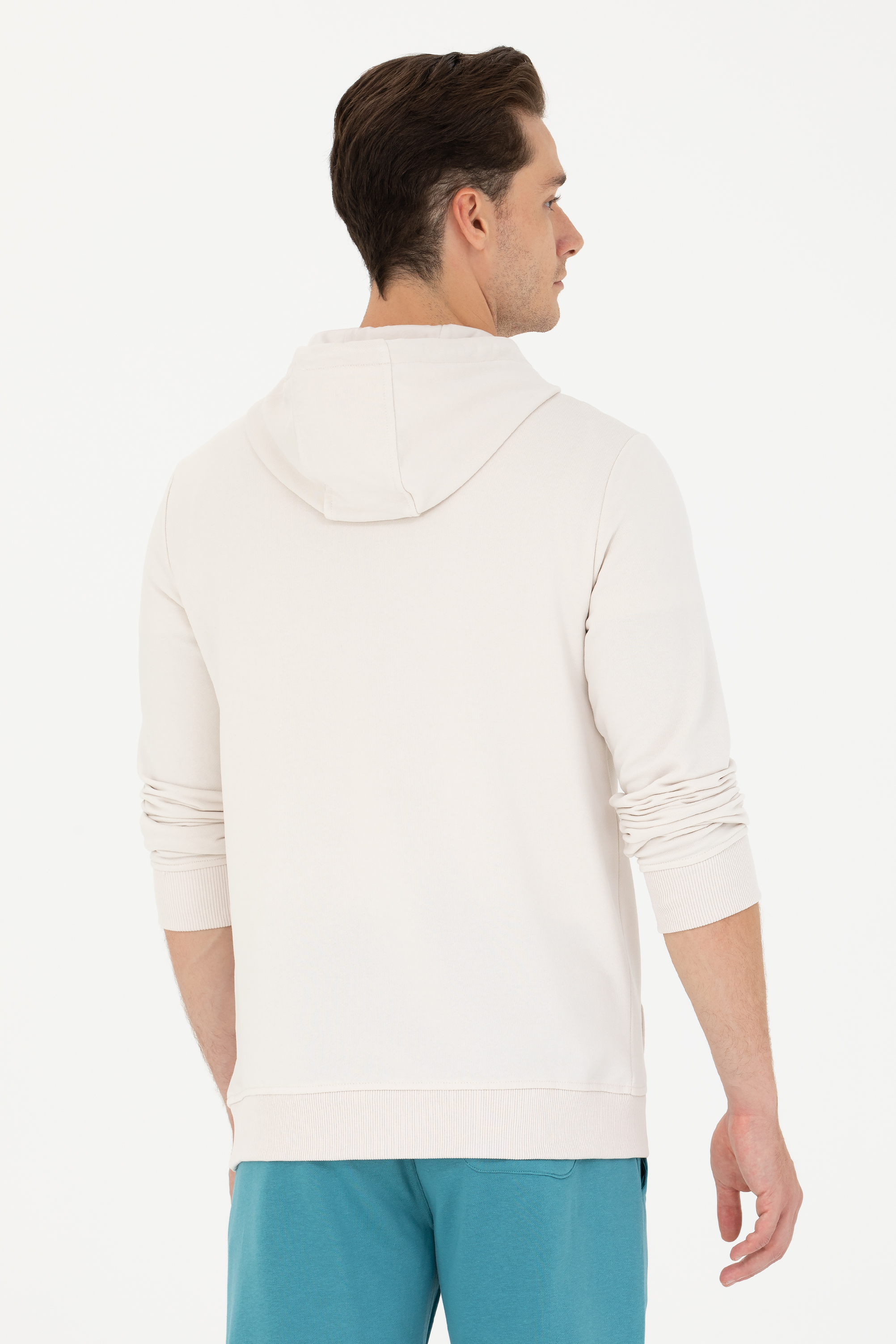 Erkek Taş Basic Sweatshirt - Image 5