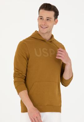 Erkek Açık Haki Basic Sweatshirt - 50269396141