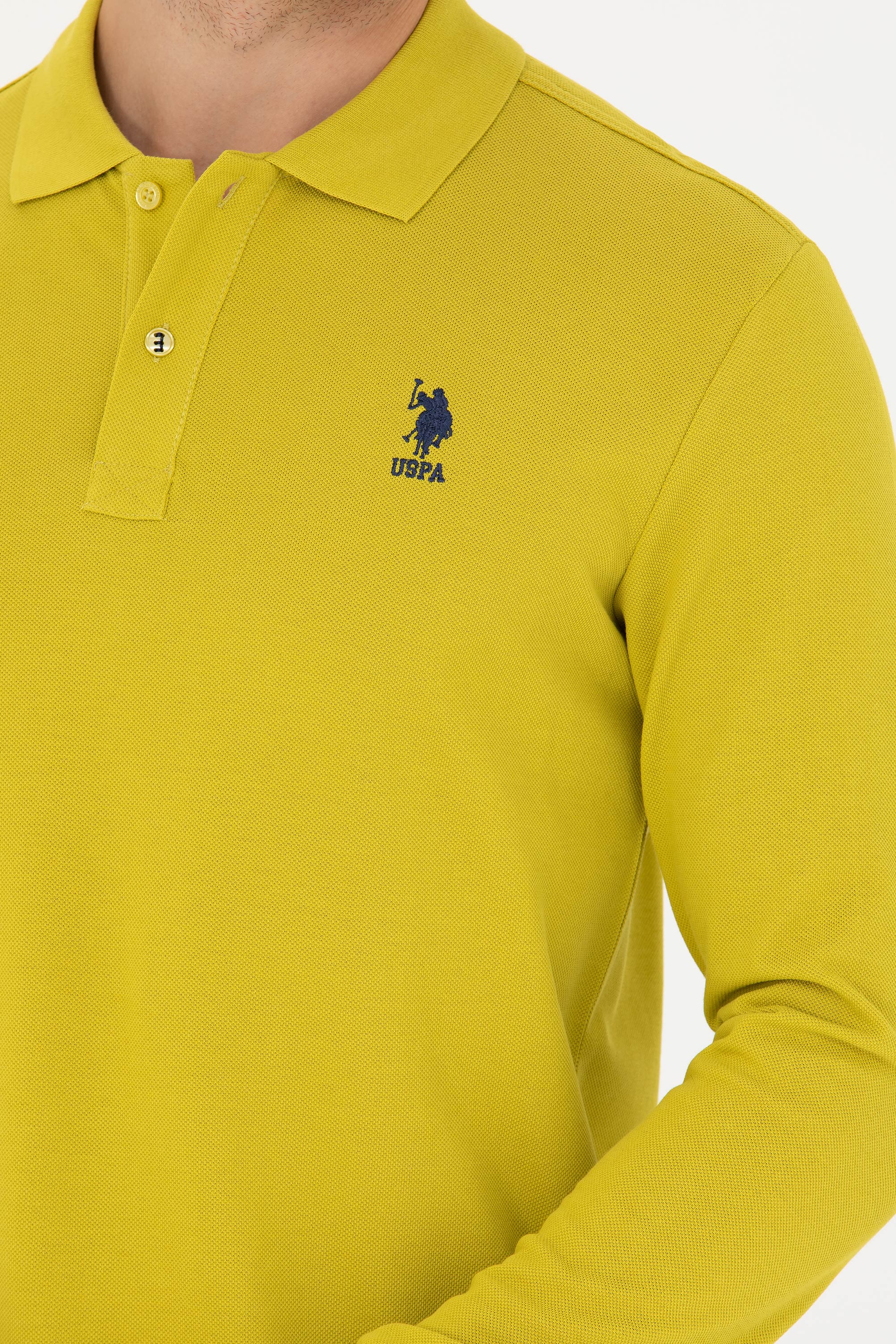Erkek Fıstık Yeşili Basic Sweatshirt - Image 7