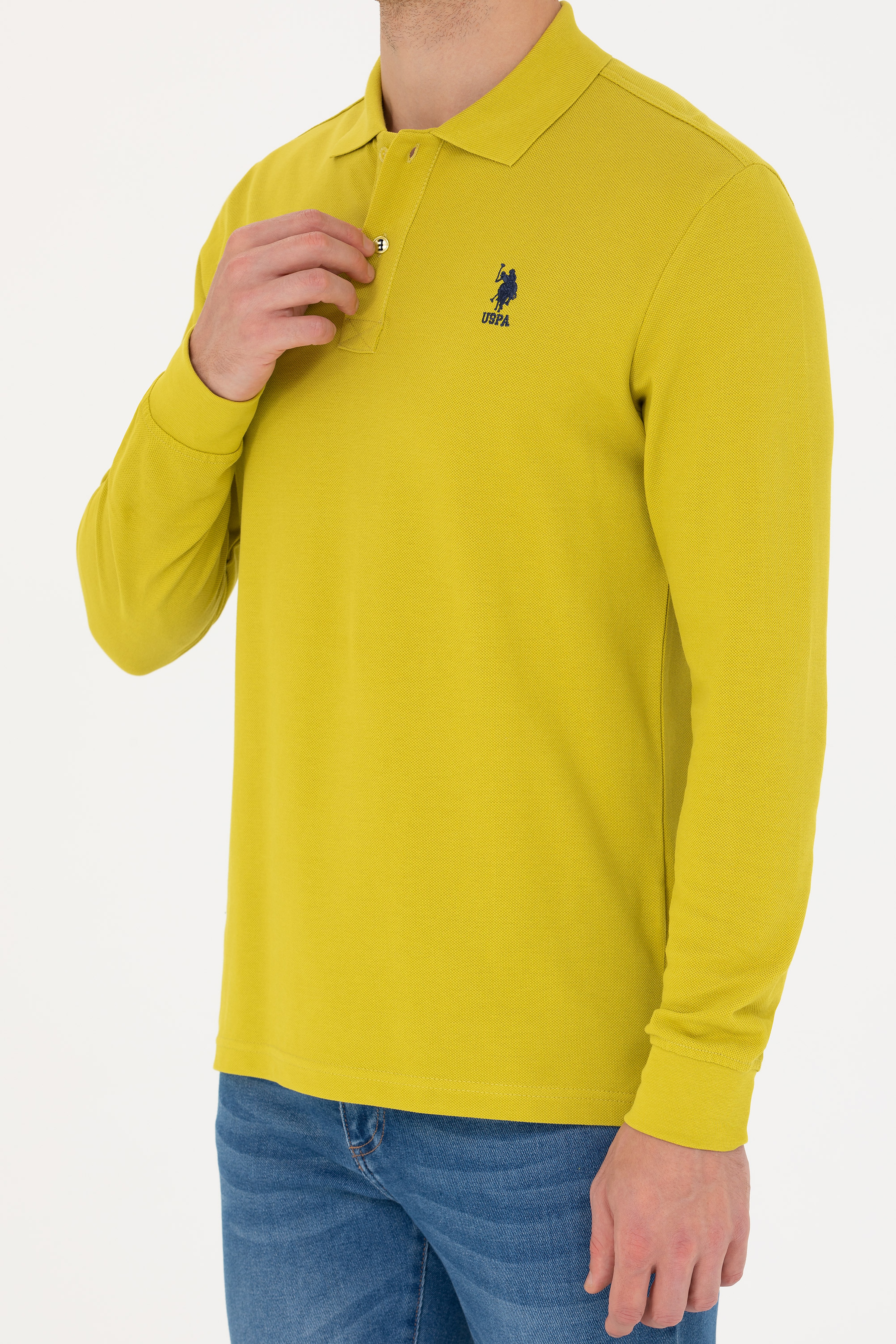 Erkek Fıstık Yeşili Basic Sweatshirt