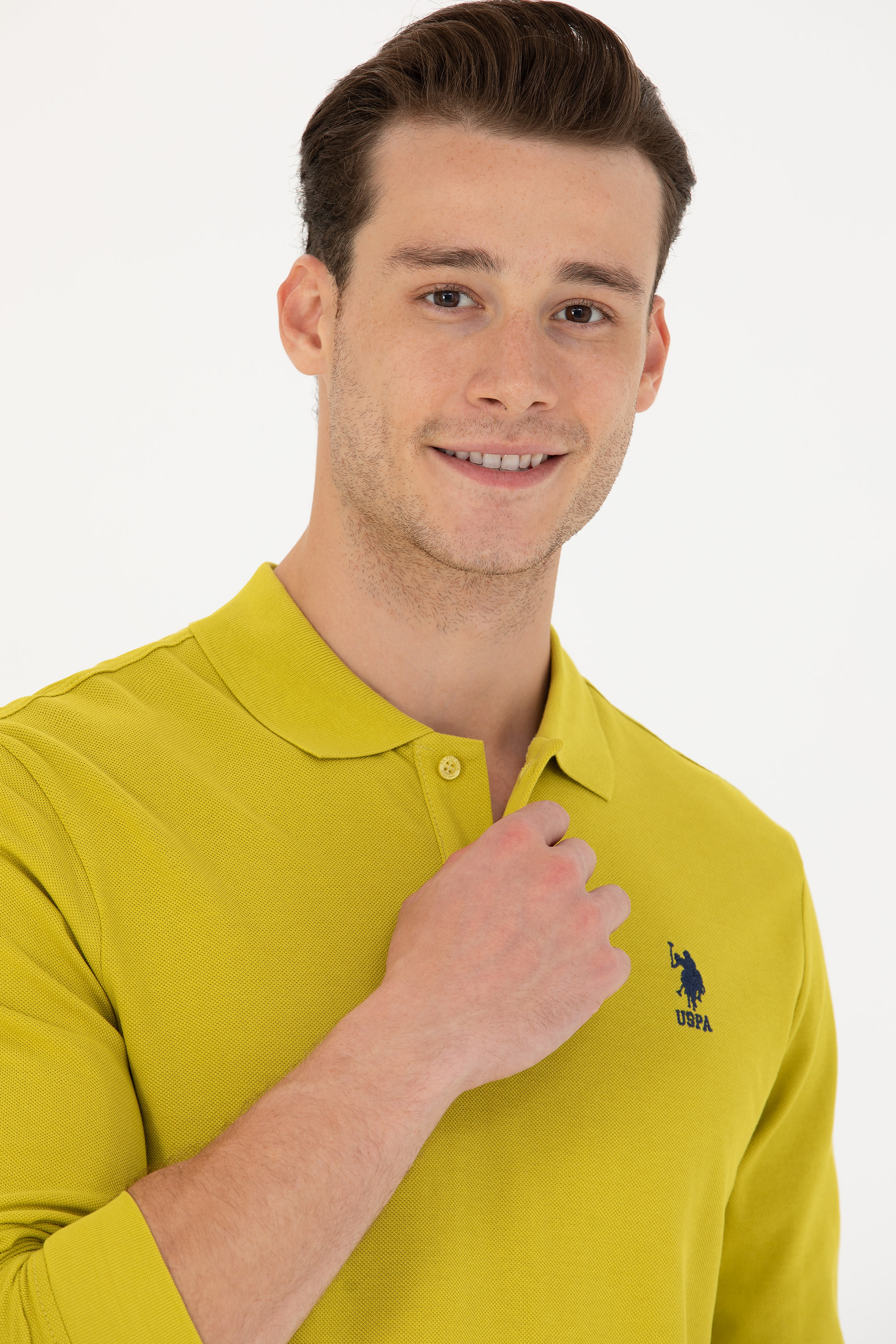 Erkek Fıstık Yeşili Basic Sweatshirt - Image 2