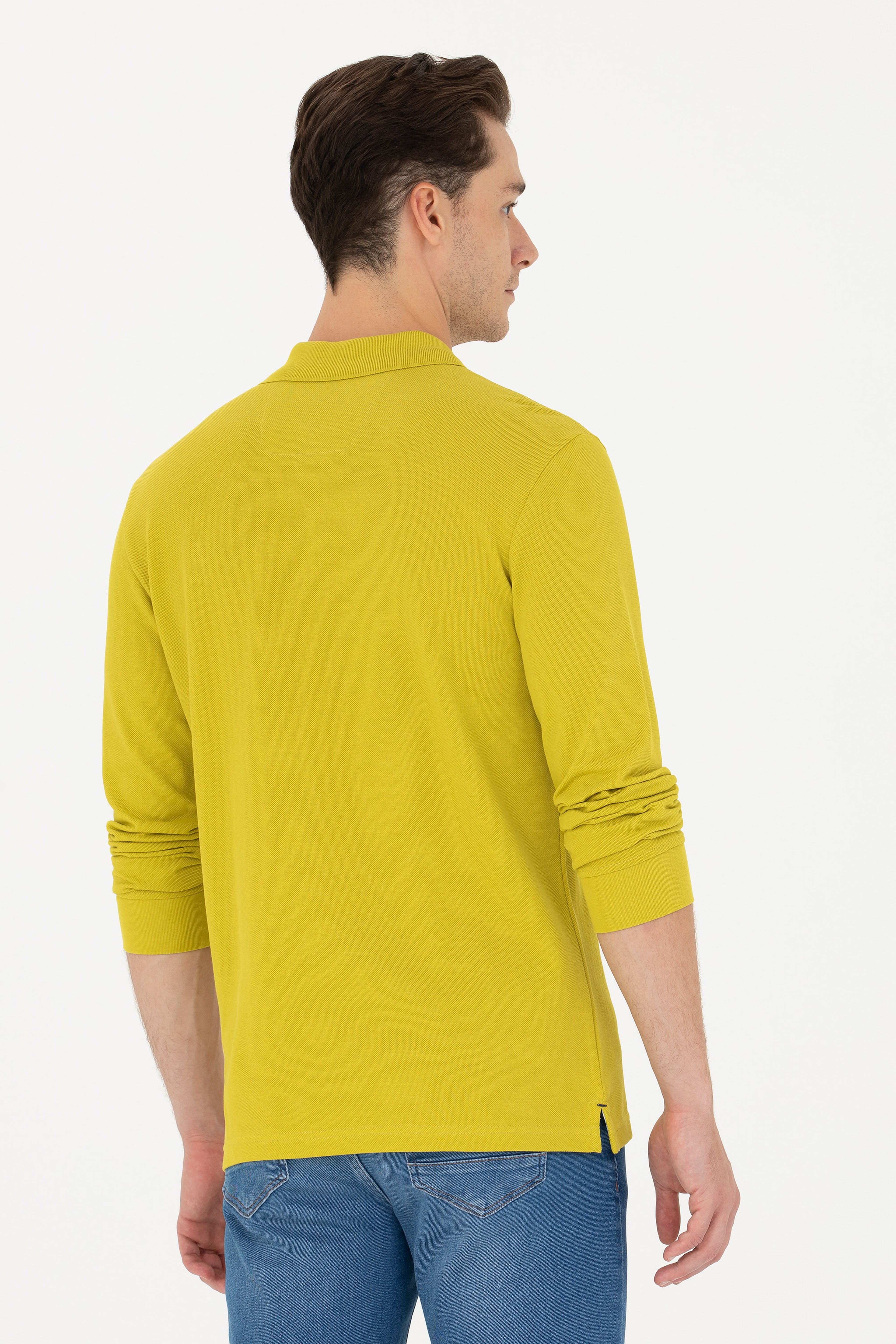 Erkek Fıstık Yeşili Basic Sweatshirt