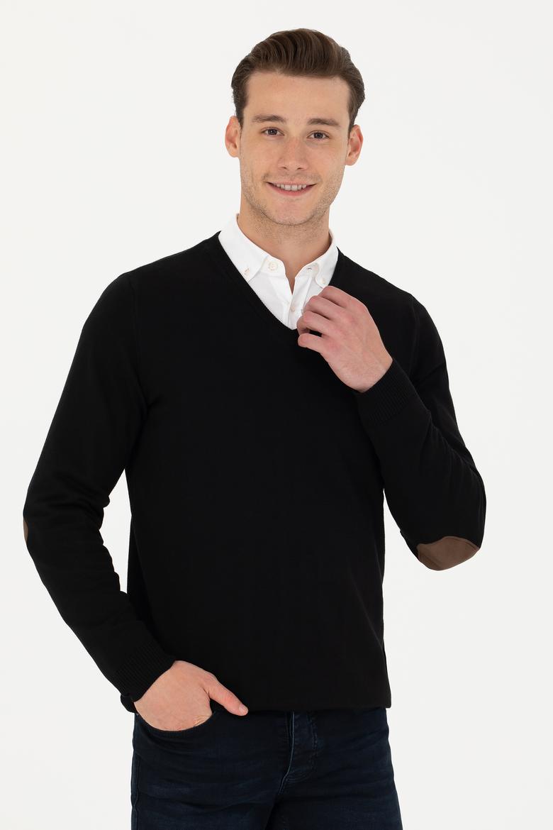 Erkek Siyah Basic Kazak - 50269006018