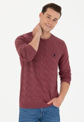 Erkek Bordo Basic Kazak - 50269001063