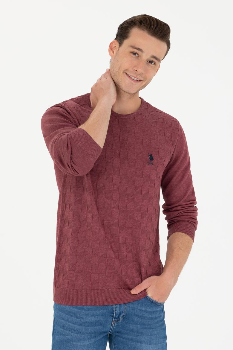 Erkek Bordo Basic Kazak - 50269001063