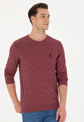 Erkek Bordo Basic Kazak - 50269001063