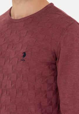 Erkek Bordo Basic Kazak - 50269001063