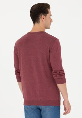 Erkek Bordo Basic Kazak - 50269001063