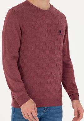 Erkek Bordo Basic Kazak - 50269001063