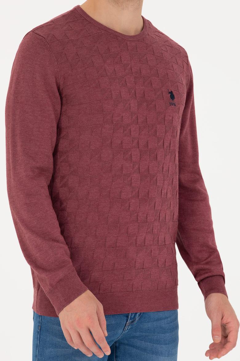 Erkek Bordo Basic Kazak - 50269001063