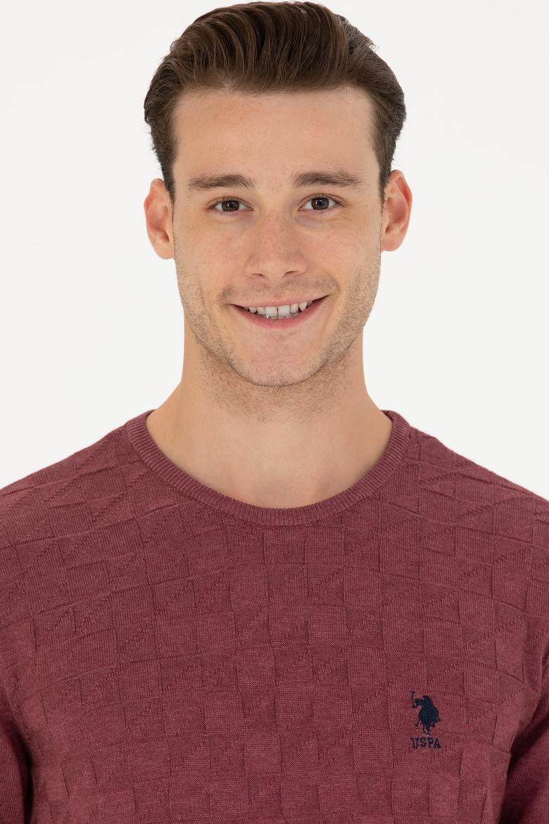 Erkek Bordo Basic Kazak - 50269001063