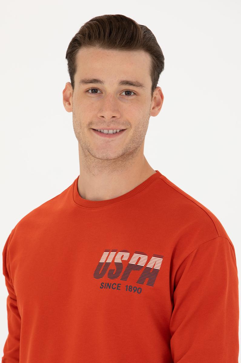 Erkek Kiremit Sweatshirt