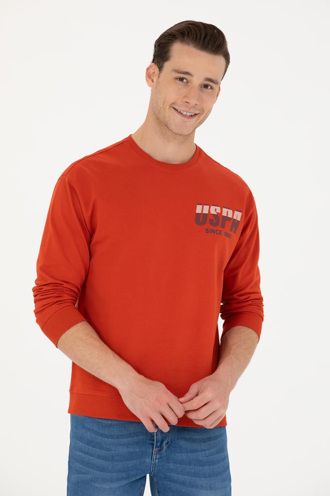 Erkek Kiremit Sweatshirt