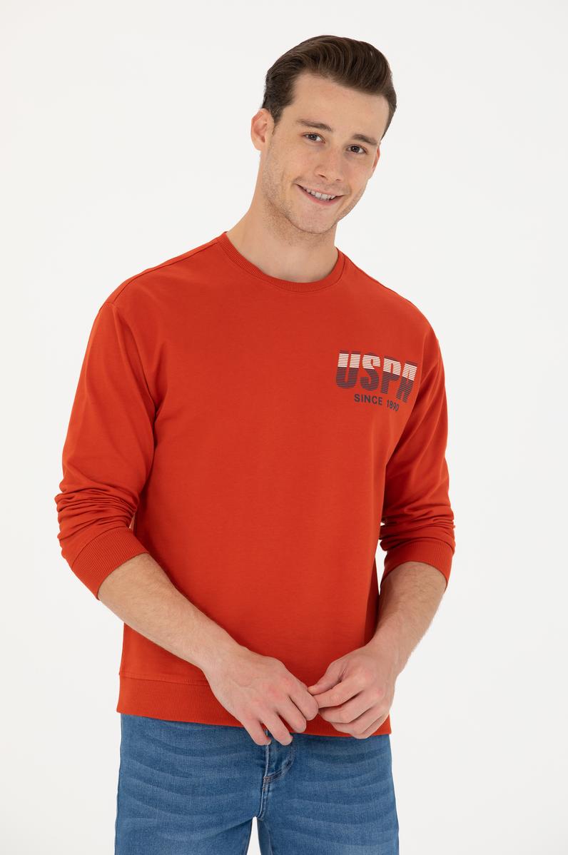 Erkek Kiremit Sweatshirt