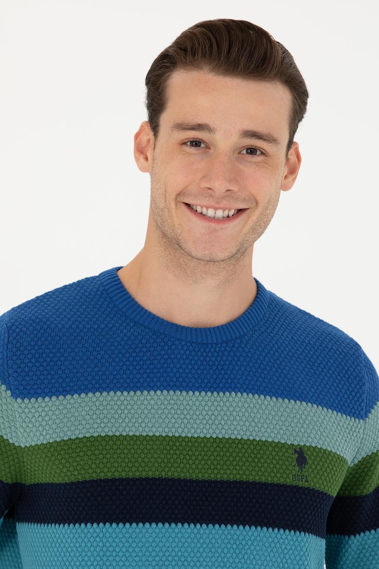 Erkek Petrol Bisiklet Yaka Kazak - 50275762011