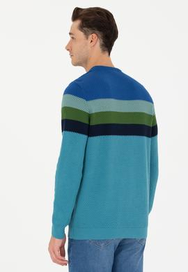 Erkek Petrol Bisiklet Yaka Kazak - 50275762011