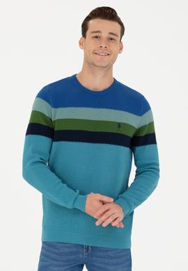 Erkek Petrol Bisiklet Yaka Kazak - 50275762011