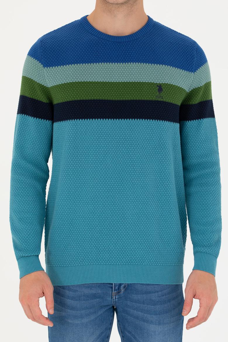 Erkek Petrol Bisiklet Yaka Kazak - 50275762011