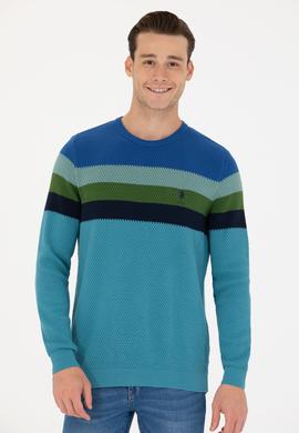 Erkek Petrol Bisiklet Yaka Kazak - 50275762011