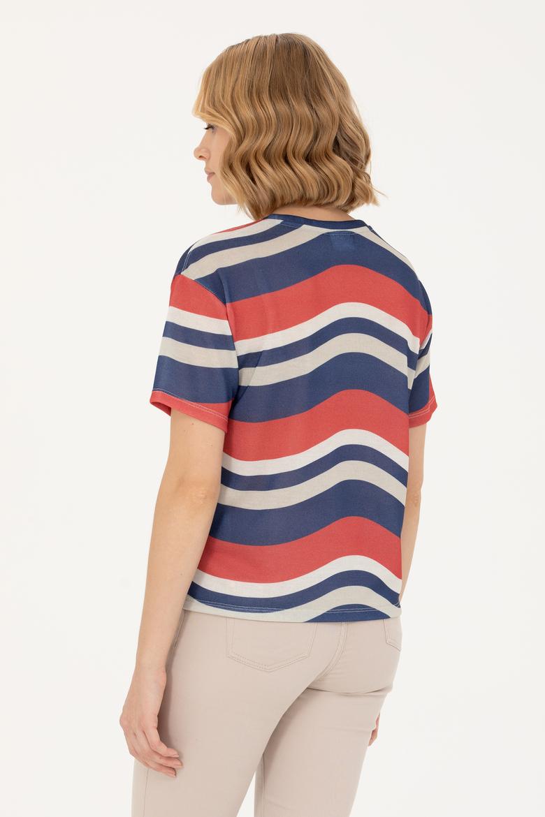 Kadın Lacivert Tişört - 50263600036