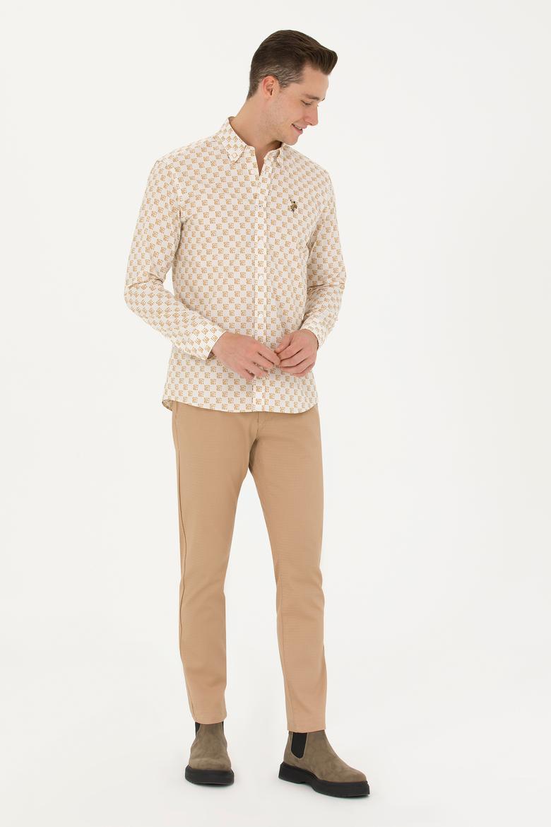 Erkek Camel Kanvas Pantolon - 50263741046