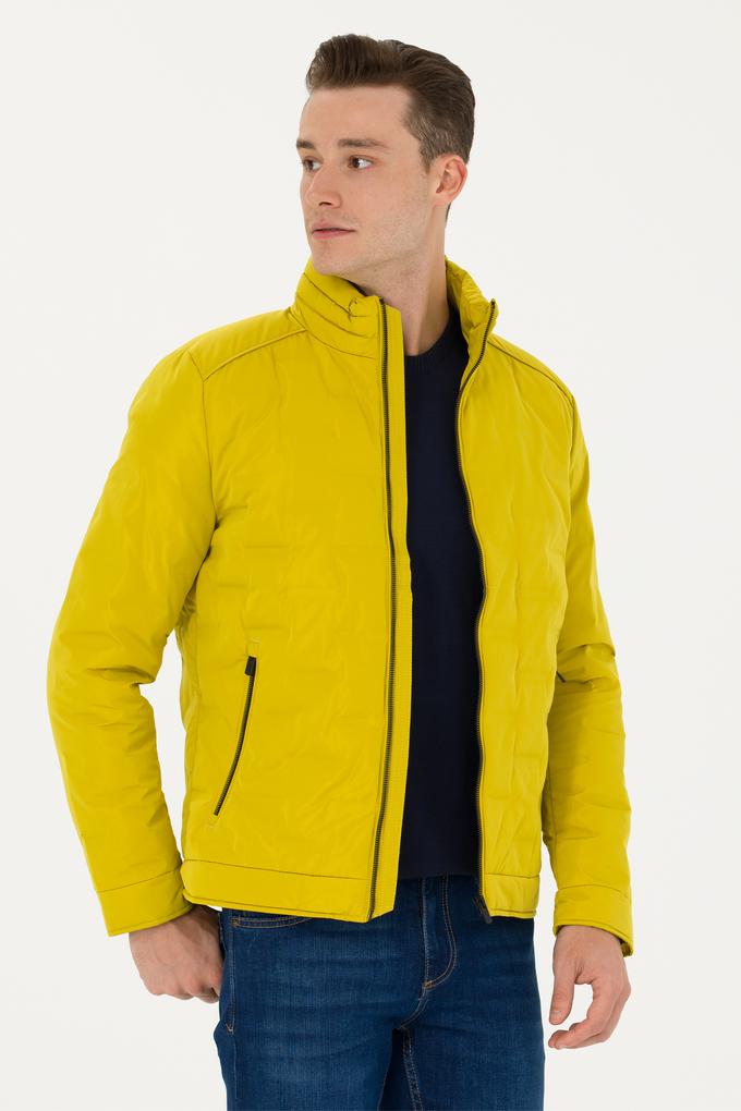 Erkek Neon Sarı Mont