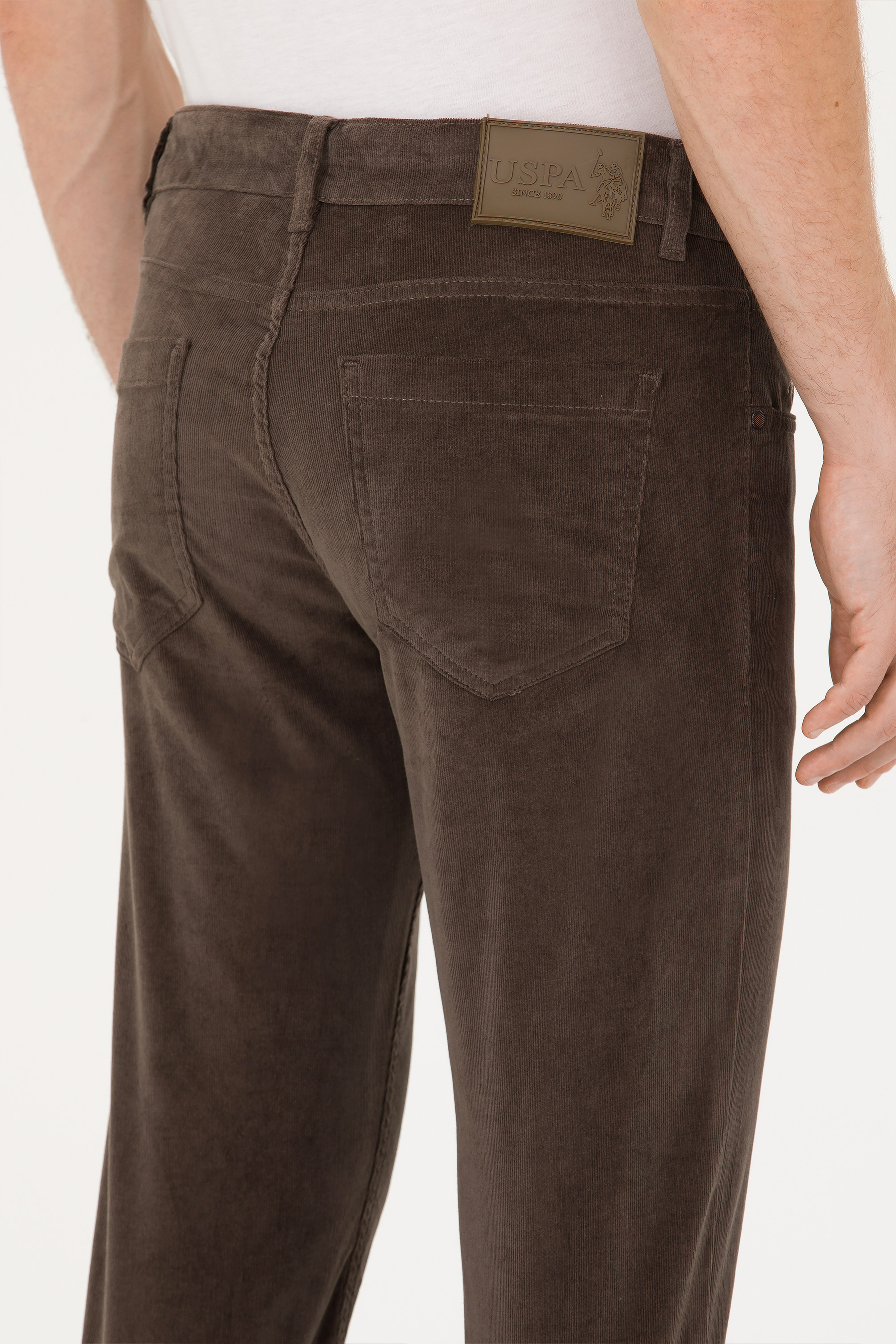 Erkek Slim Fit Vizon Kanvas Pantolon - Image 7