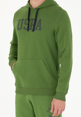 Erkek Yeşil Basic Sweatshirt - 50276087047
