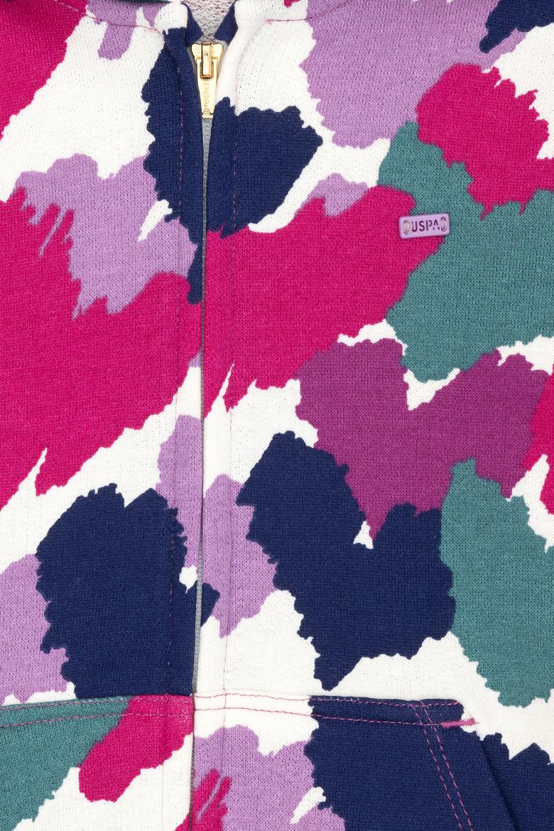 Kız Çocuk Menekşe Kapüşonlu Sweatshirt - 50272405032