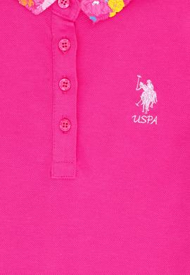 Kız Çocuk Fuşya Basic Polo Yaka Tişört - 50265667122