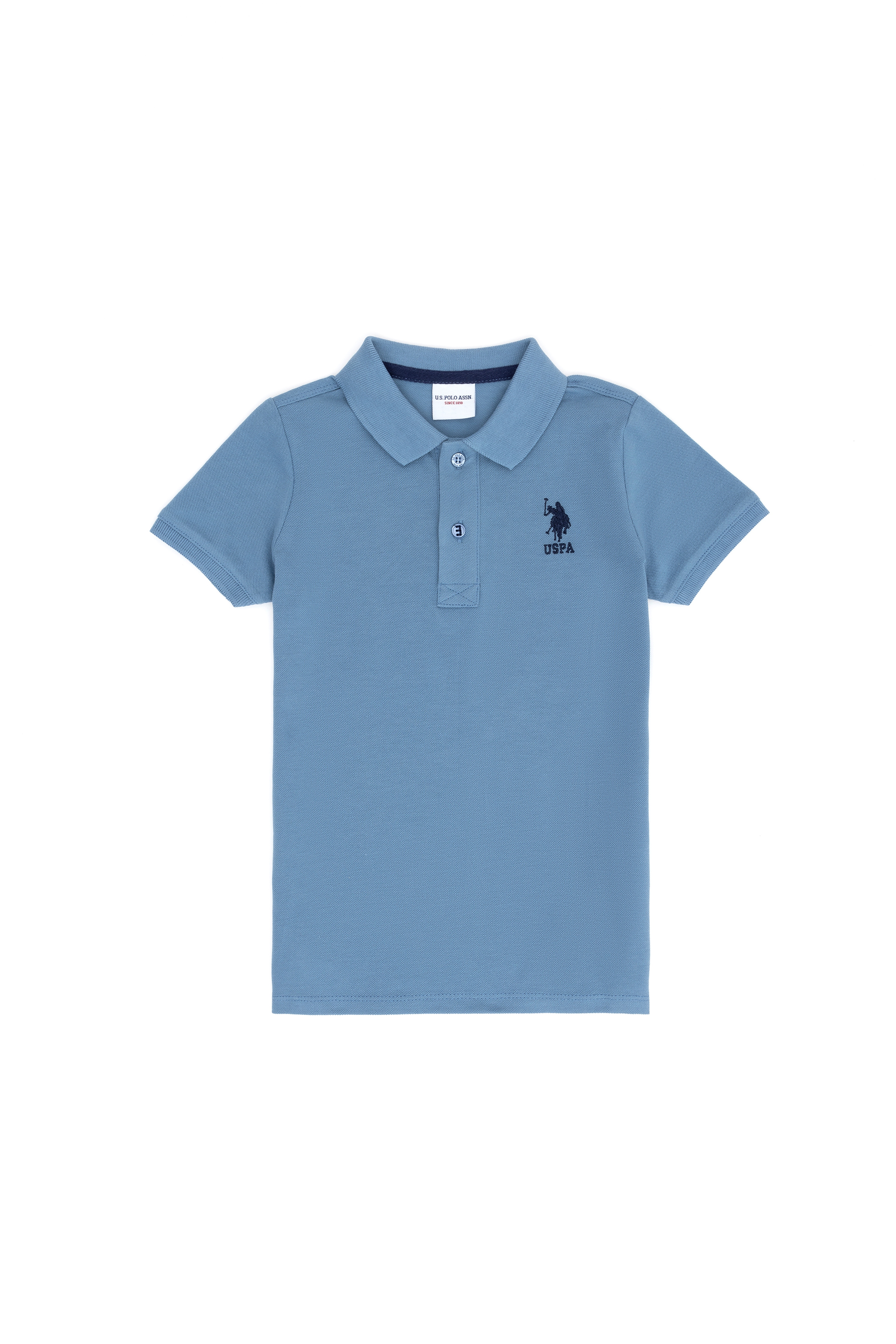 Erkek Çocuk İndigo Basic Polo Yaka Tişört - Image 1